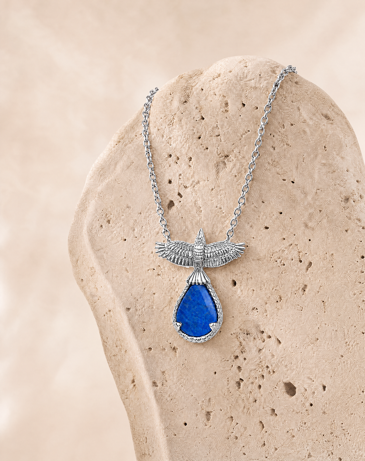 SunDancer Lapis Pendant, Silver-4