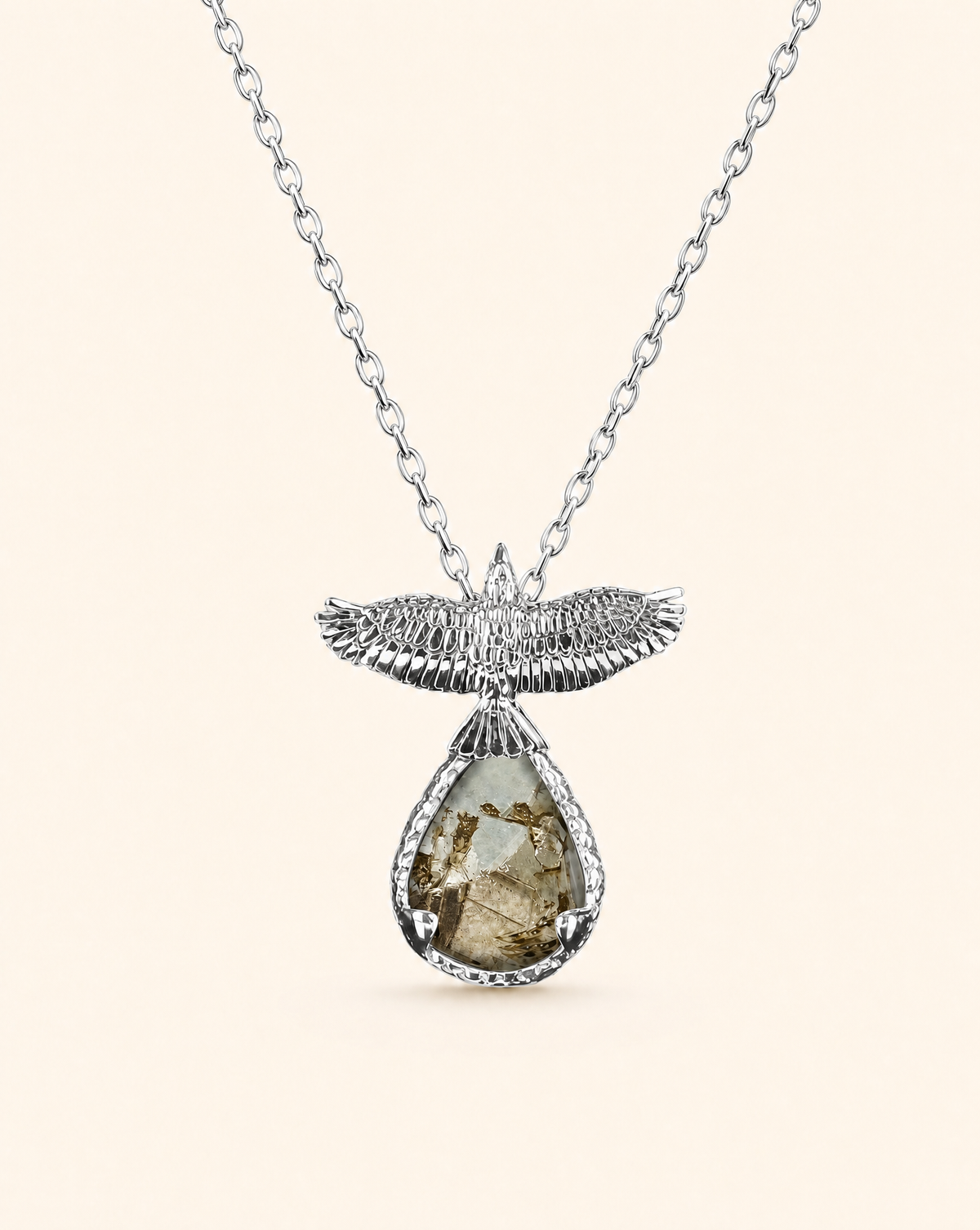 SunDancer Pyrite Pendant — Silver