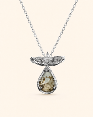 SunDancer Pyrite Pendant — Silver