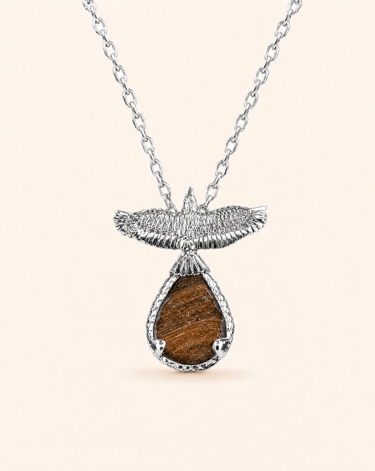 SunDancer Tiger's Eye Pendant — Silver