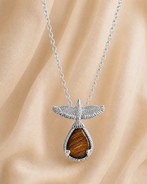 SunDancer Tiger's Eye Pendant — Silver