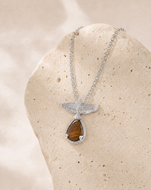 SunDancer Tiger's Eye Pendant — Silver