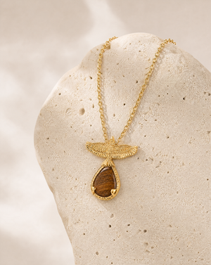 SunDancer Tiger's Eye Pendant — Gold