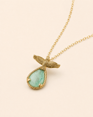 SunDancer Turquoise Pendant — Gold