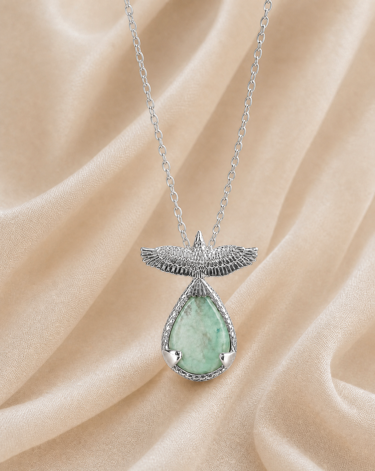 SunDancer Turquoise Pendant — Silver