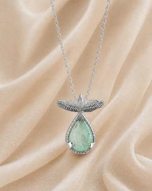 SunDancer Turquoise Pendant — Silver