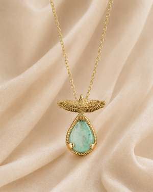 SunDancer Turquoise Pendant — Gold