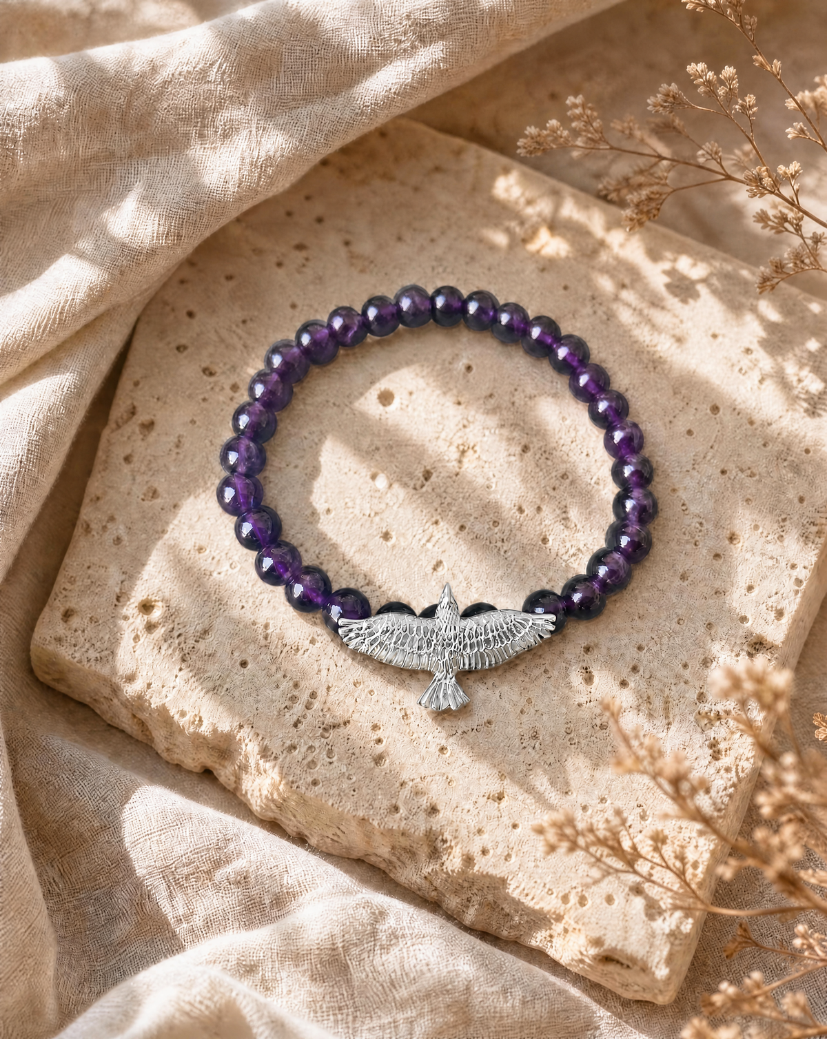 Unity Amethyst Bracelet — Silver