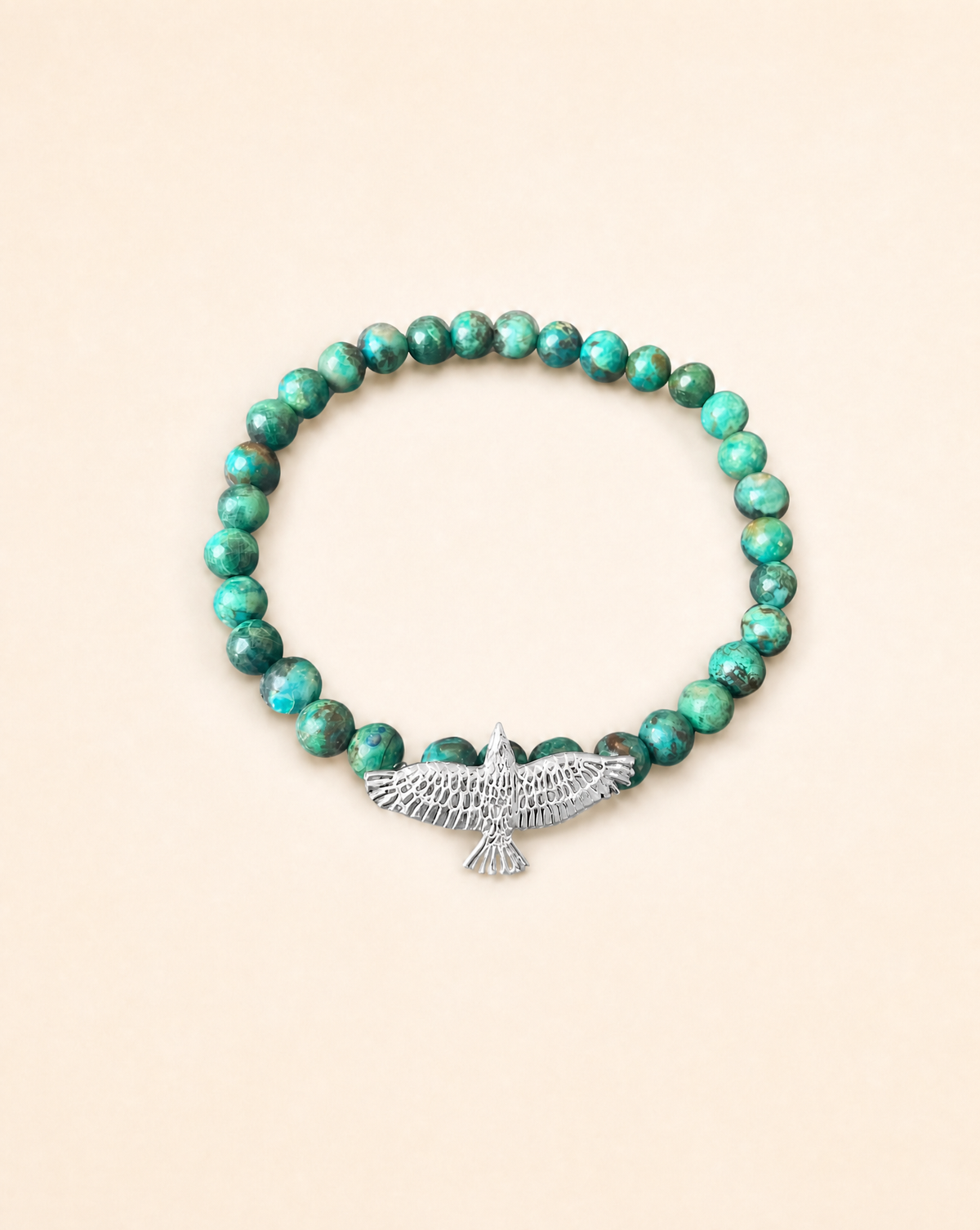 Unity Chrysocolla Bracelet — Silver