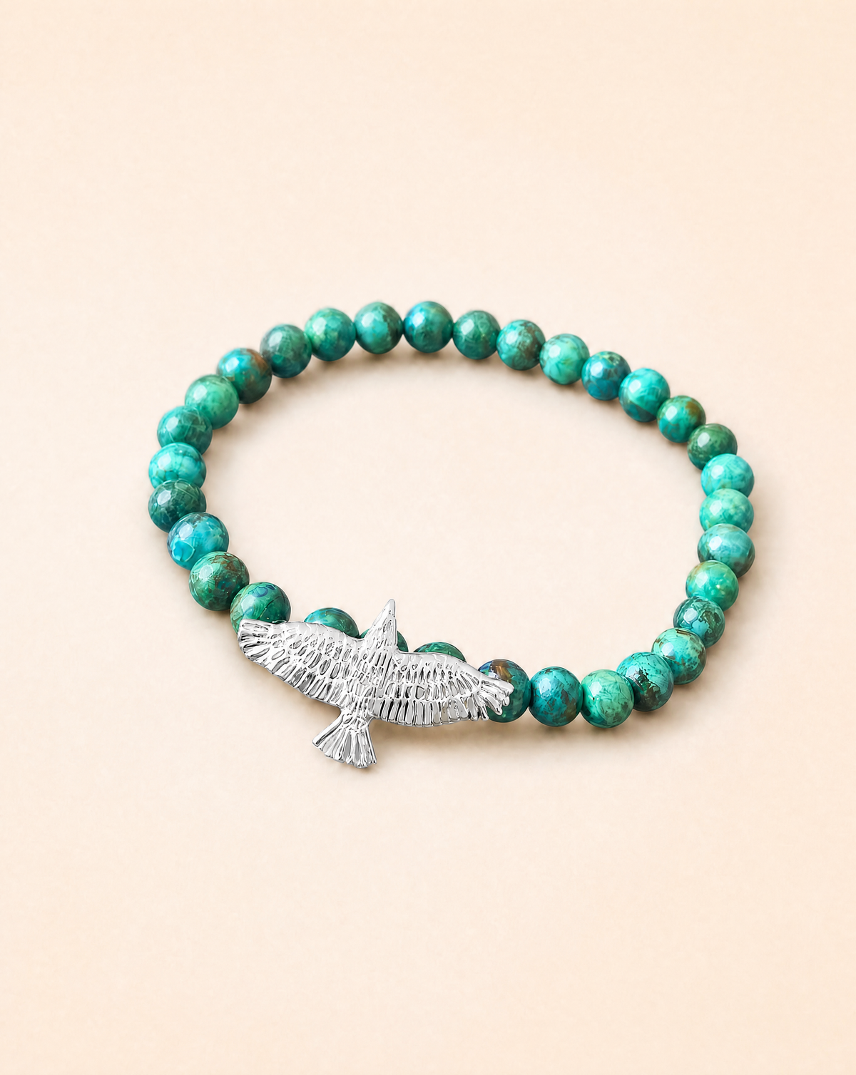 Unity Chrysocolla Bracelet — Silver
