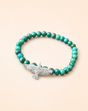Unity Chrysocolla Bracelet — Silver