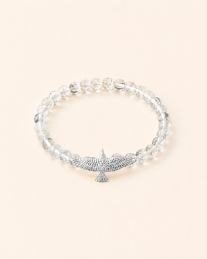 Unity Clear Quartz Bracelet — Silver