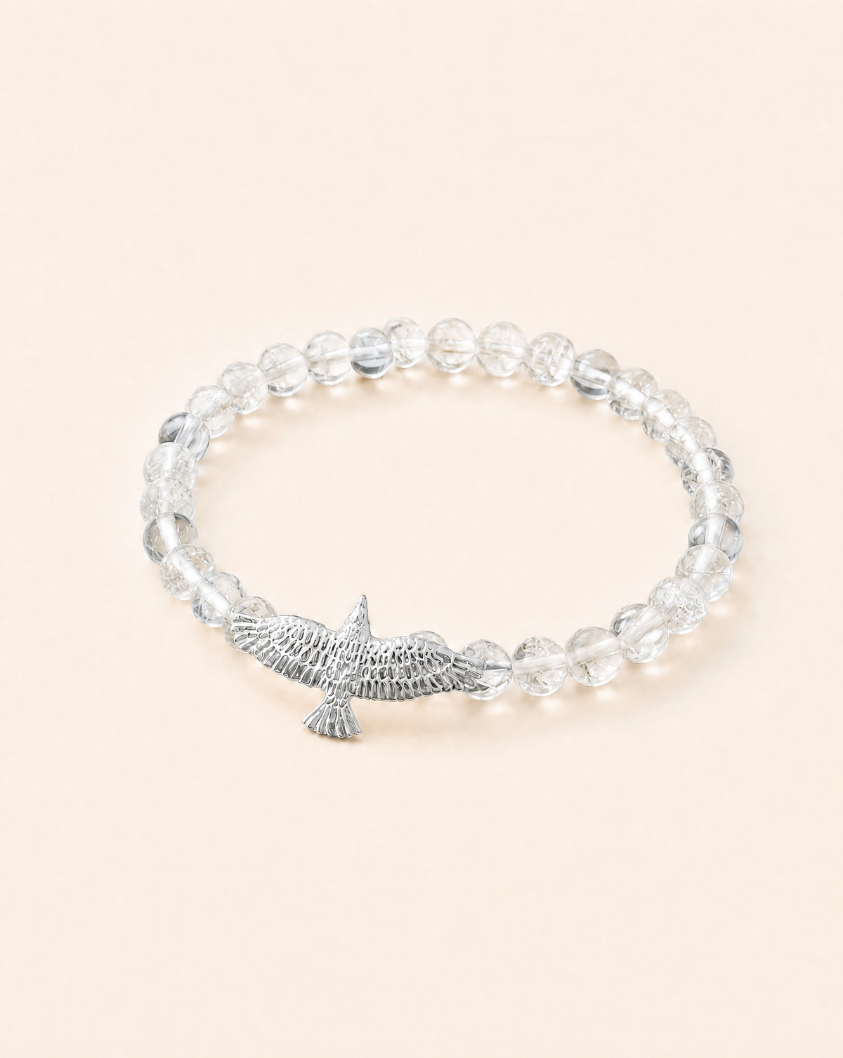 Unity Clear Quartz Bracelet — Silver