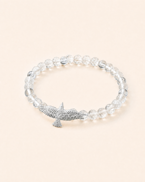 Unity Clear Quartz Bracelet — Silver