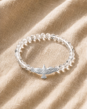 Unity Clear Quartz Bracelet — Silver