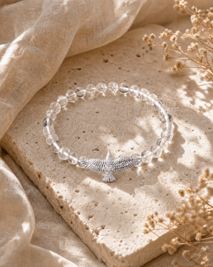Unity Clear Quartz Bracelet — Silver