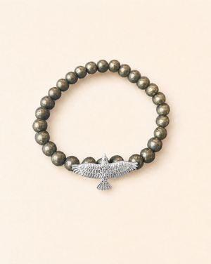 Unity Pyrite Bracelet — Silver