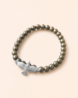Unity Pyrite Bracelet — Silver