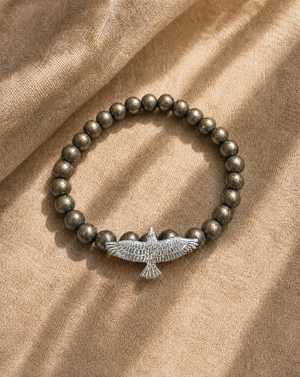 Unity Pyrite Bracelet — Silver