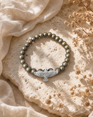 Unity Pyrite Bracelet — Silver