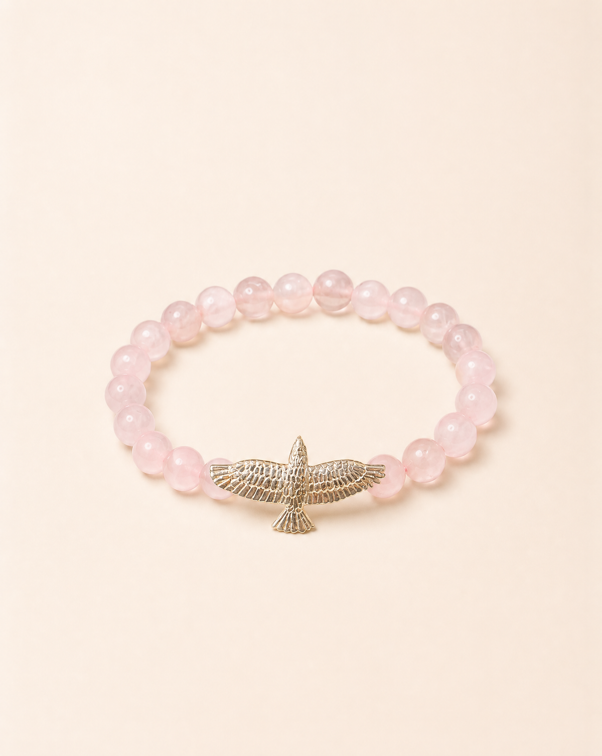 Unity Rose Quartz Bracelet — Silver