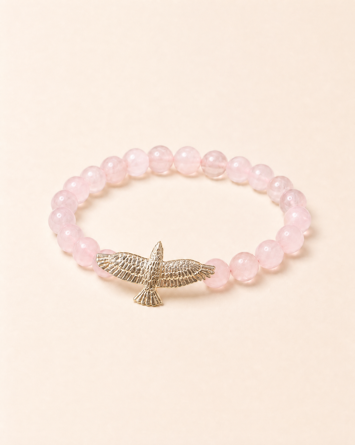 Unity Rose Quartz Bracelet — Silver