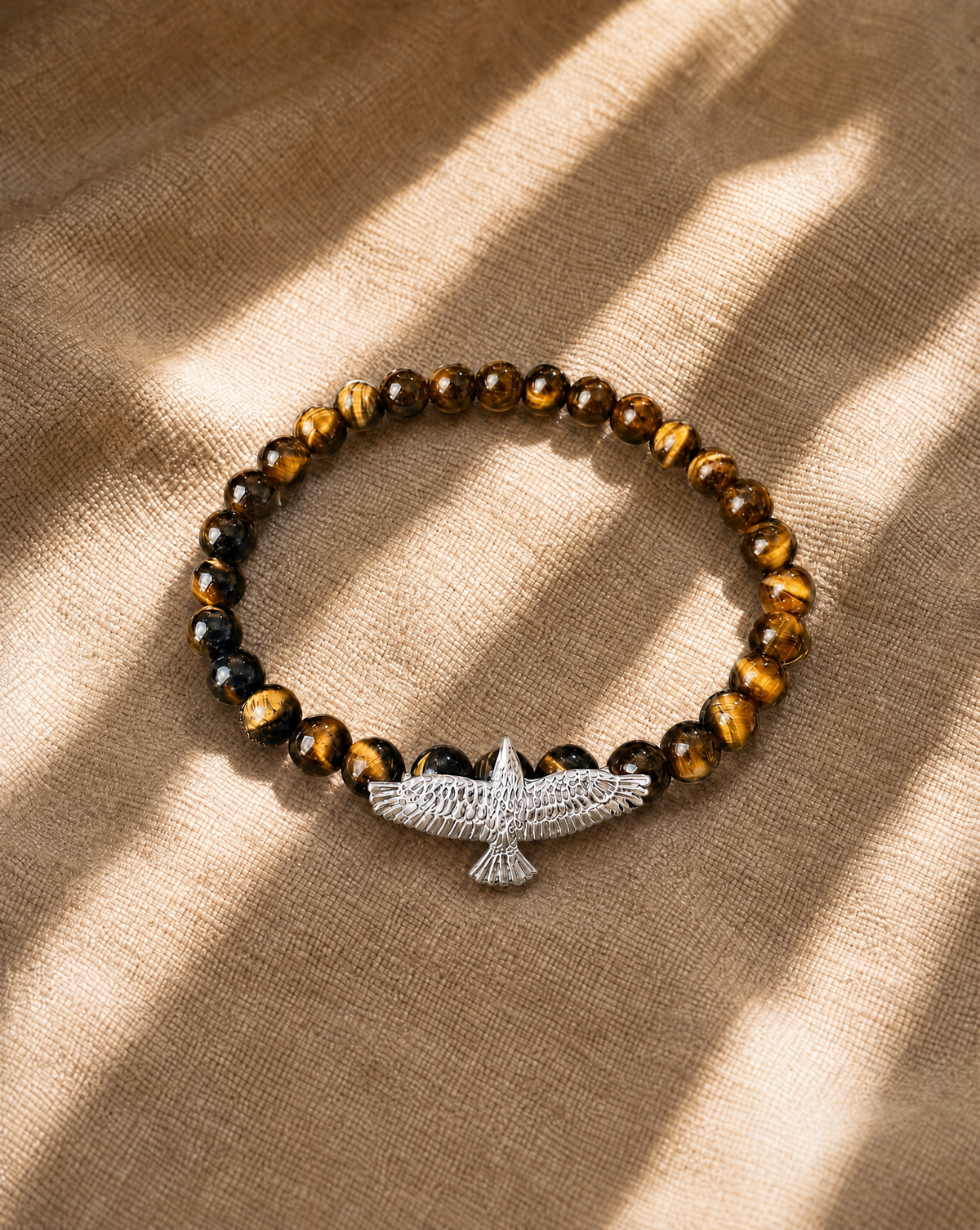 Unity Tigers Eye Bracelet — Silver