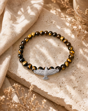 Unity Tigers Eye Bracelet — Silver