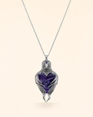 Vision-Nes Amethyst Pendant — Silver