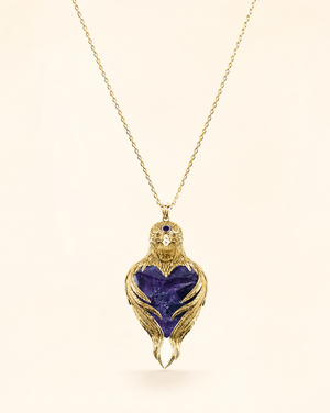 Vision-Nes Amethyst Pendant — Gold