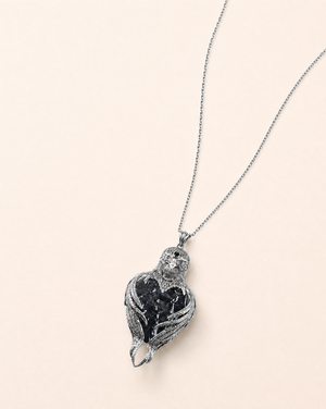 Vision-Nes Black Tourmaline Pendant — Silver
