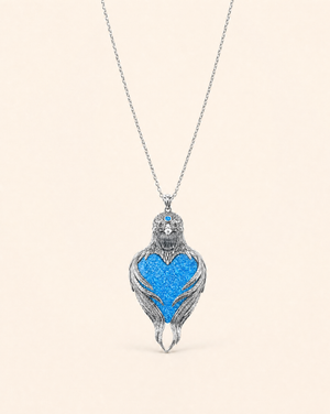 Vision-Nes Blue Opal Pendant — Silver