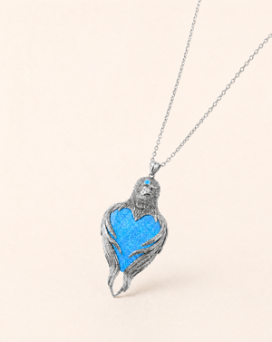 Vision-Nes Blue Opal Pendant — Silver