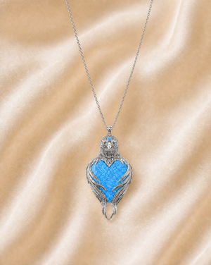 Vision-Nes Blue Opal Pendant — Silver