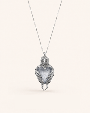 Vision-Nes Clear Quartz Pendant — Silver
