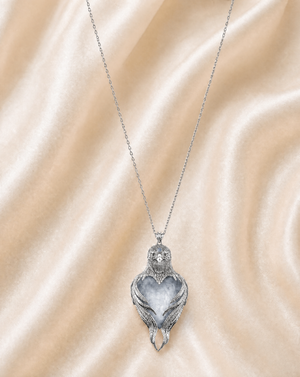 Vision-Nes Clear Quartz Pendant — Silver