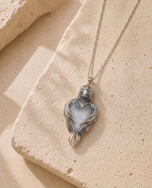 Vision-Nes Clear Quartz Pendant — Silver
