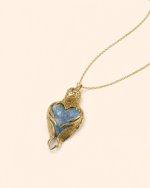 Vision-Nes Labradorite Pendant — Gold