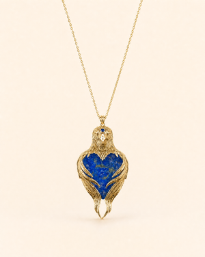 Vision-Nes Lapis Pendant — Gold