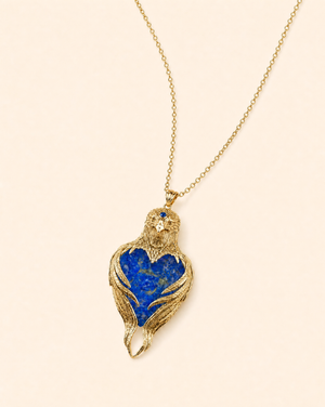 Vision-Nes Lapis Pendant — Gold
