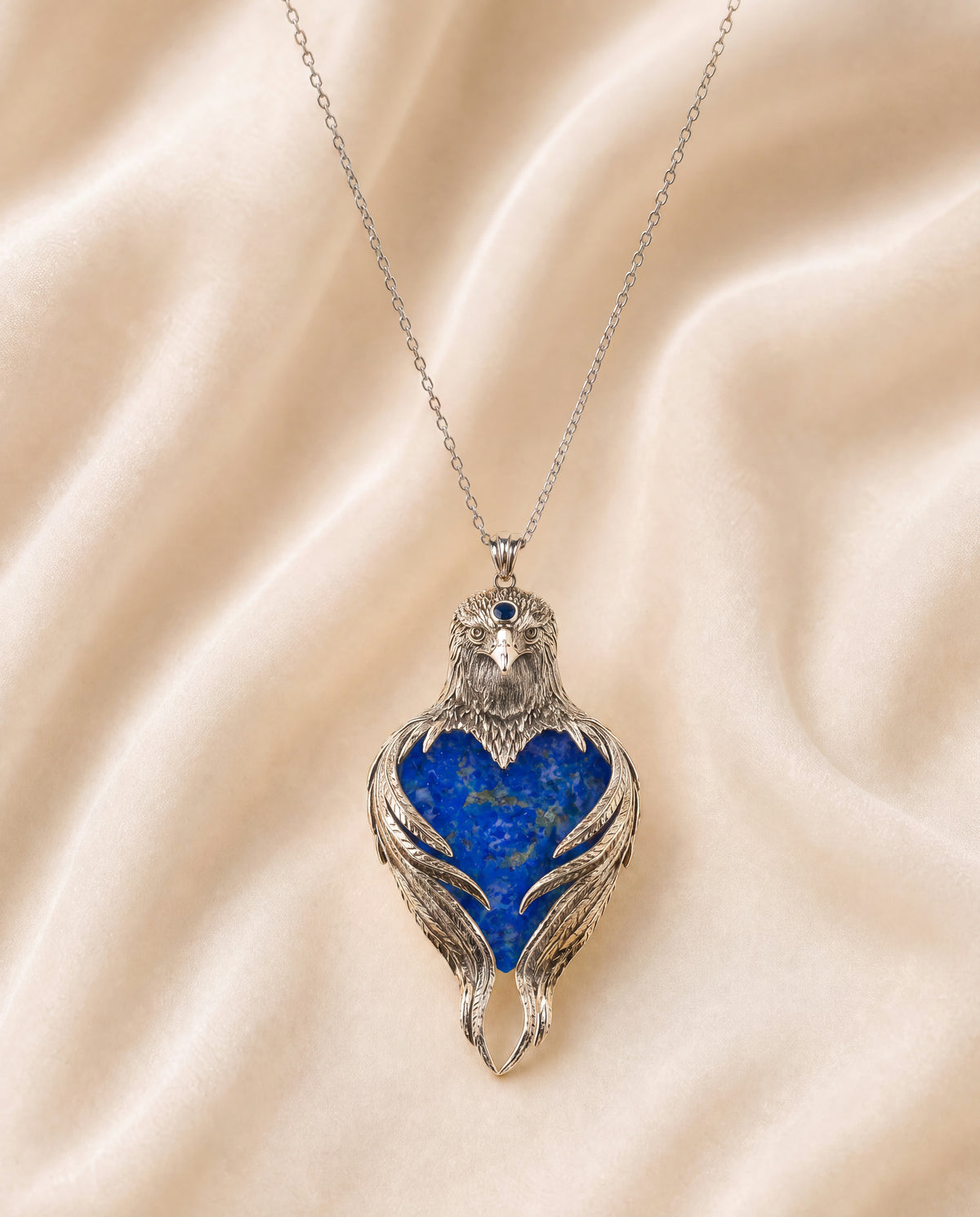 Vision-Nes Lapis Pendant — Silver