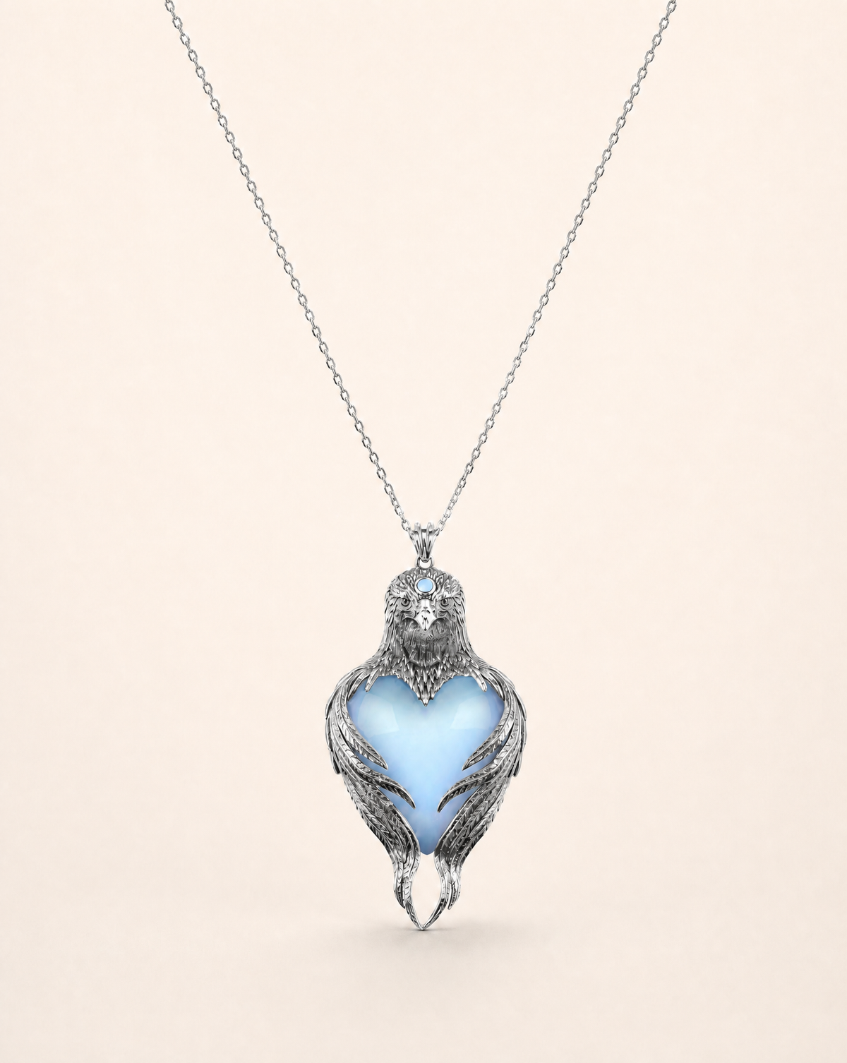 Vision-Nes Opalite Pendant — Silver