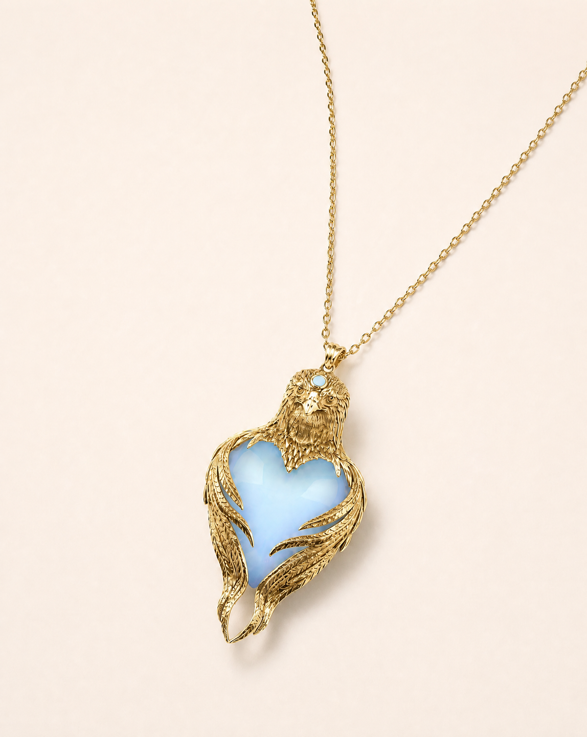 Vision-Nes Opalite Pendant — Gold