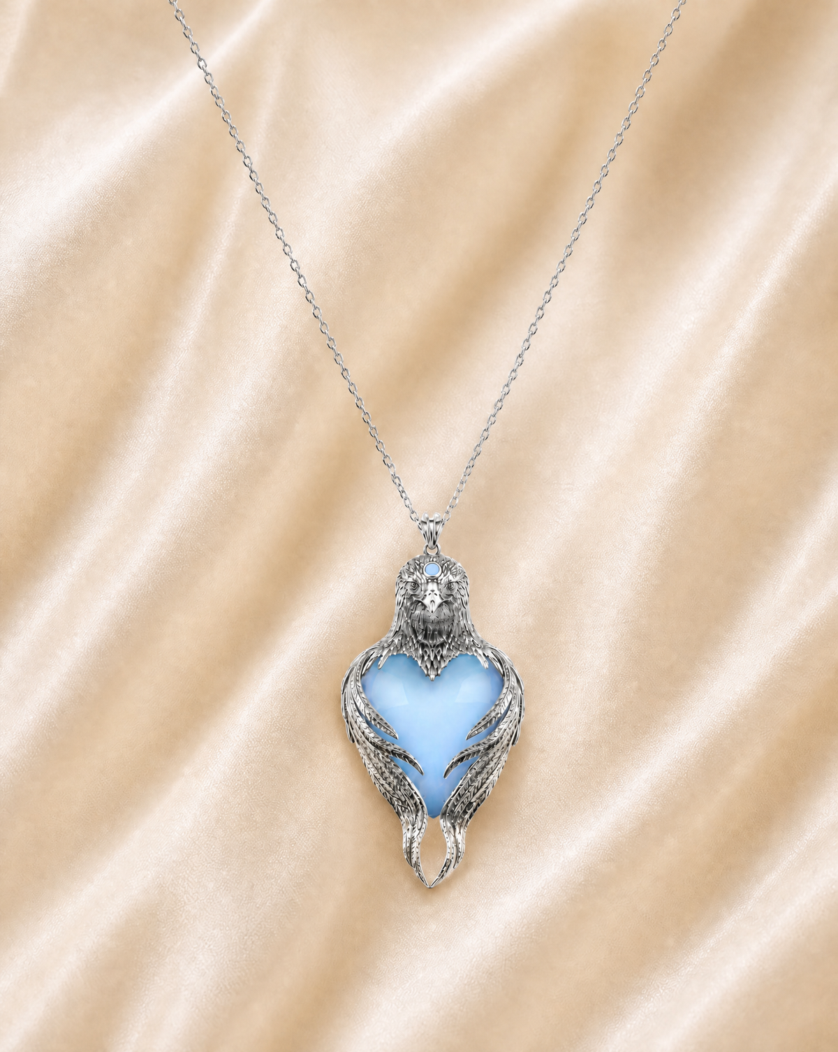 Vision-Nes Opalite Pendant — Silver