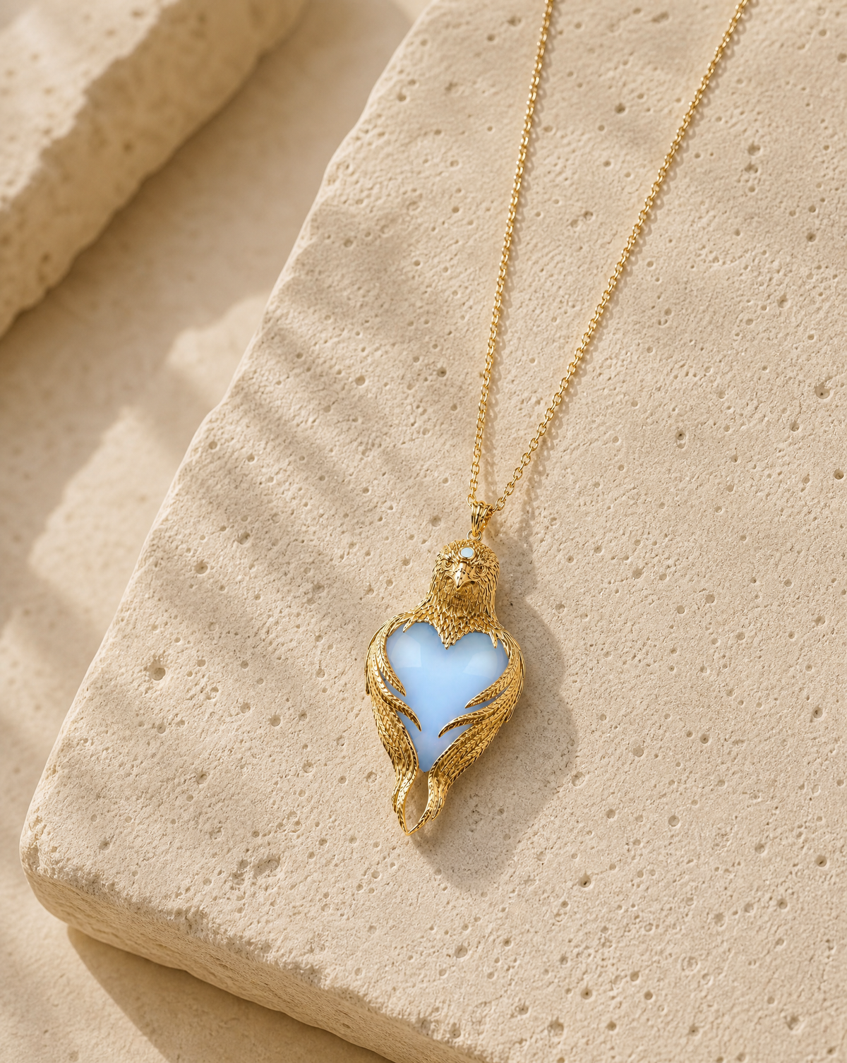 Vision-Nes Opalite Pendant — Gold