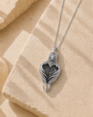 Vision-Nes Pyrite Pendant — Silver