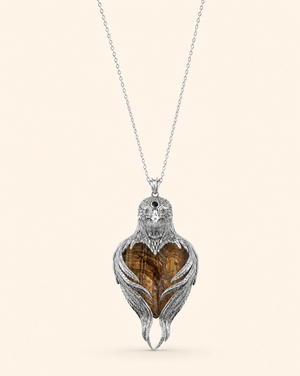 Vision-Nes Tiger's Eye Pendant — Silver