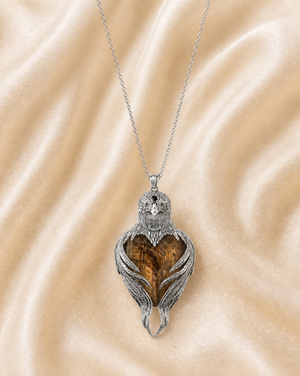Vision-Nes Tiger's Eye Pendant — Silver