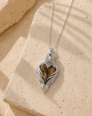 Vision-Nes Tiger's Eye Pendant — Silver