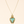 Vision-Nes Turquoise Pendant — Gold